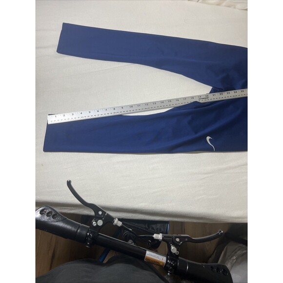 Nike Womens Leggings Medium Blue Dri-Fit Activewear Gym Run Lift Drawstrings - Picture 5 of 10
